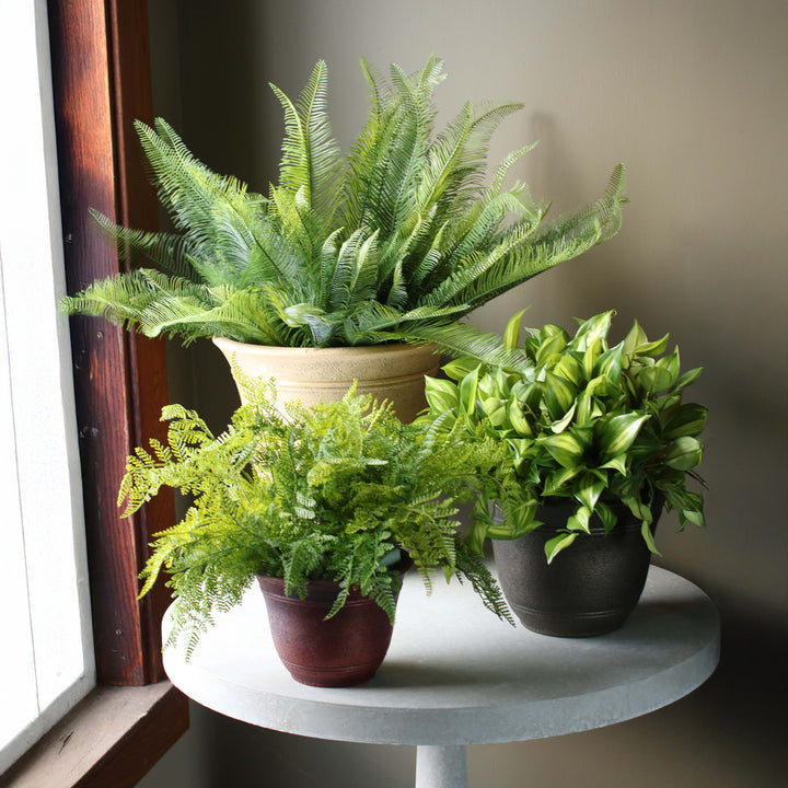 The HC Companies Sierra Self-Watering Pot with Internal Disk, 16", Arizona Sand - VMInnovations