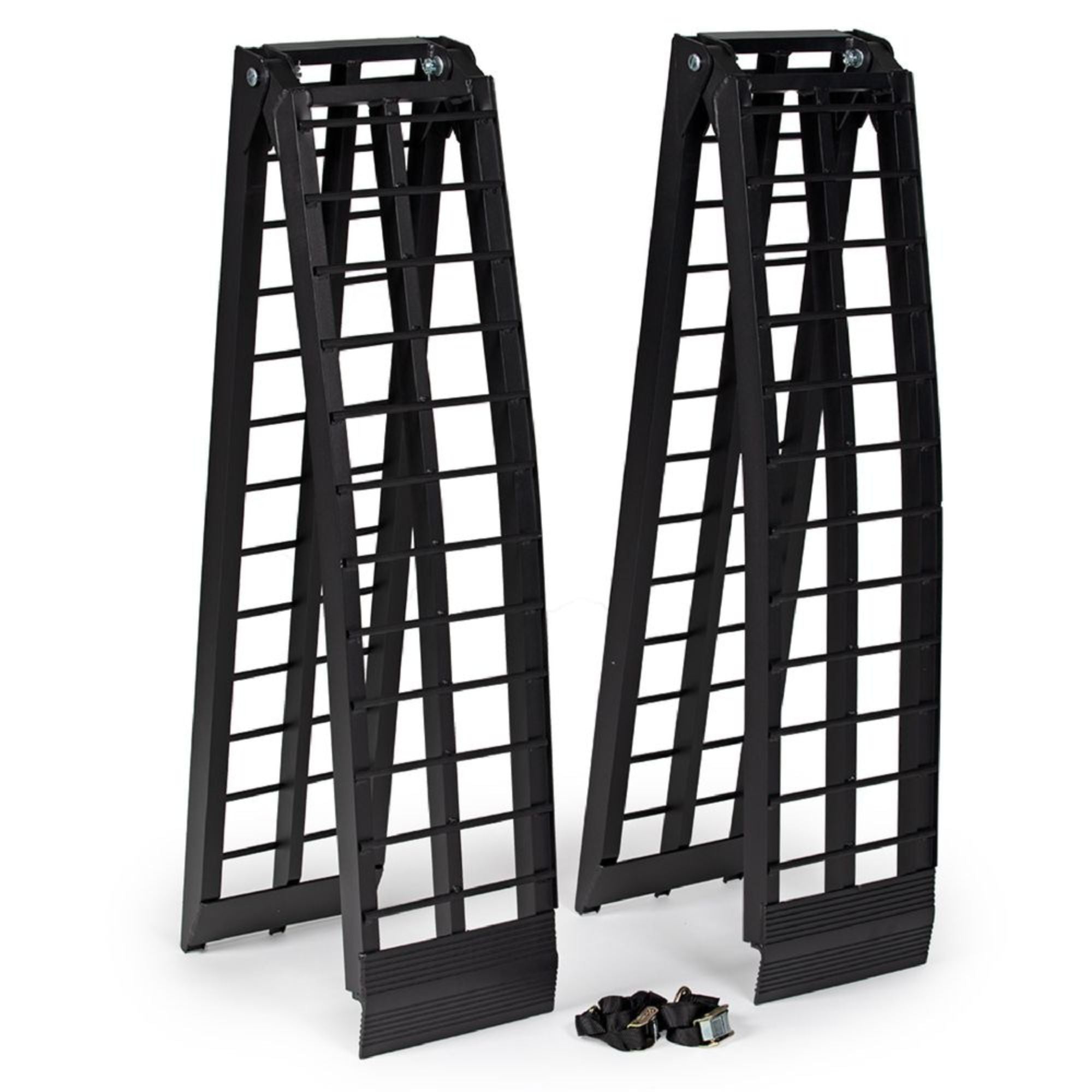 Titan Ramps 2 Pack 8’ Folding ATV Loading Ramps Arched Aluminum Design (Used) - VMInnovations