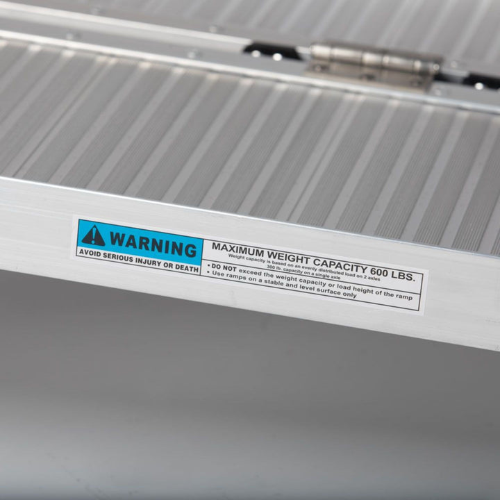Titan Ramps 4 Foot Single-Fold Aluminum Wheelchair Ramp, 600 Pound Capacity