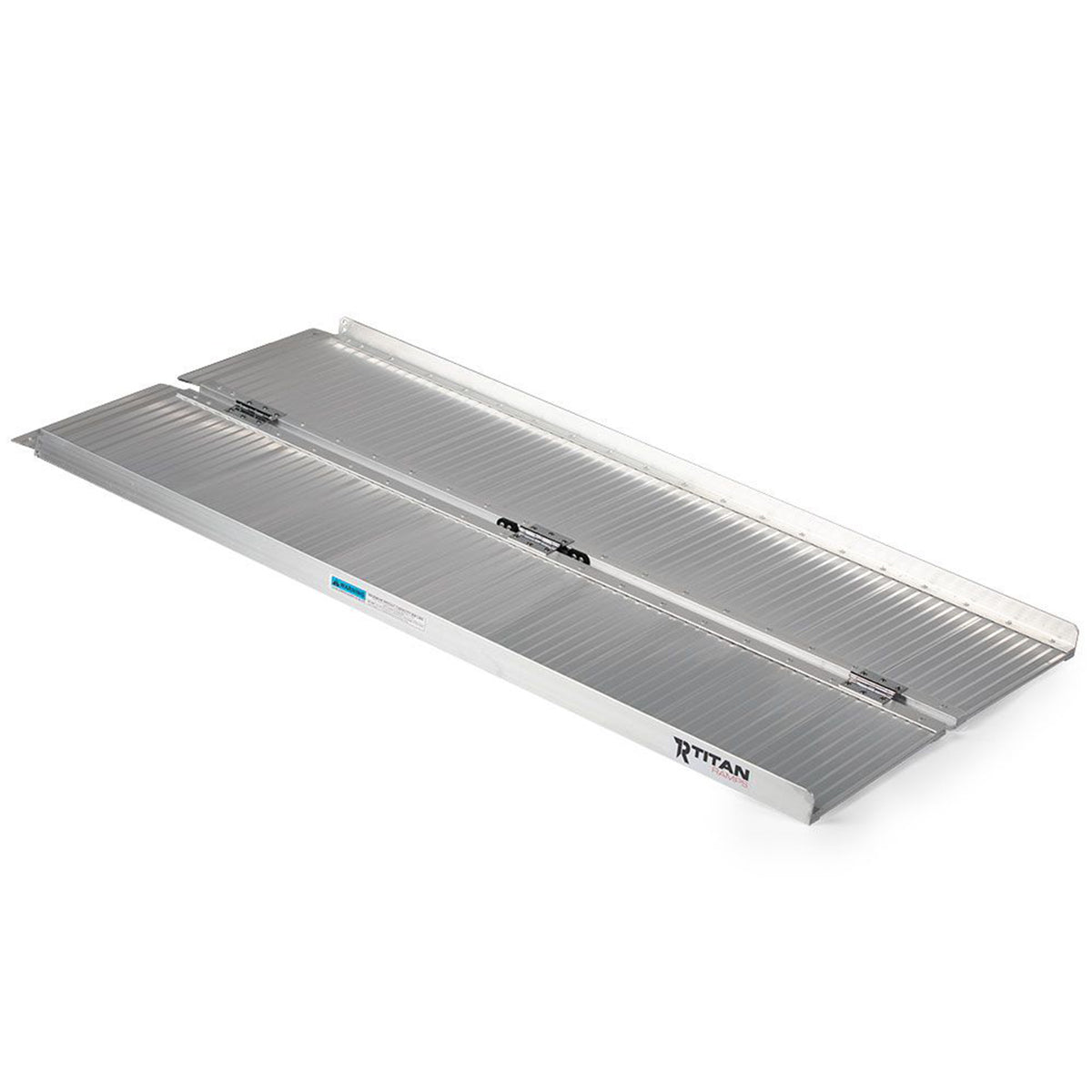 Titan Ramps 4 Foot Single-Fold Aluminum Wheelchair Ramp, 600 Pound Capacity