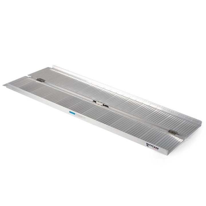 Titan Ramps 5 Foot Single-Fold Aluminum Wheelchair Ramp, 600 Pound Capacity