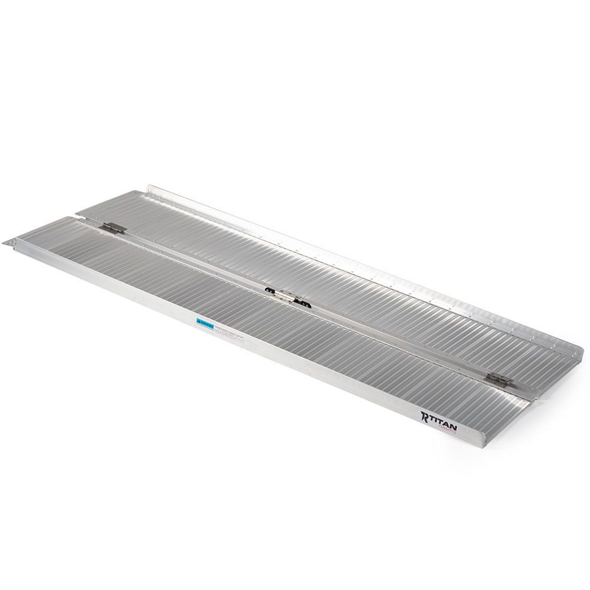 Titan Ramps 5 Foot Single-Fold Aluminum Wheelchair Ramp, 600 Pound Capacity - VMInnovations