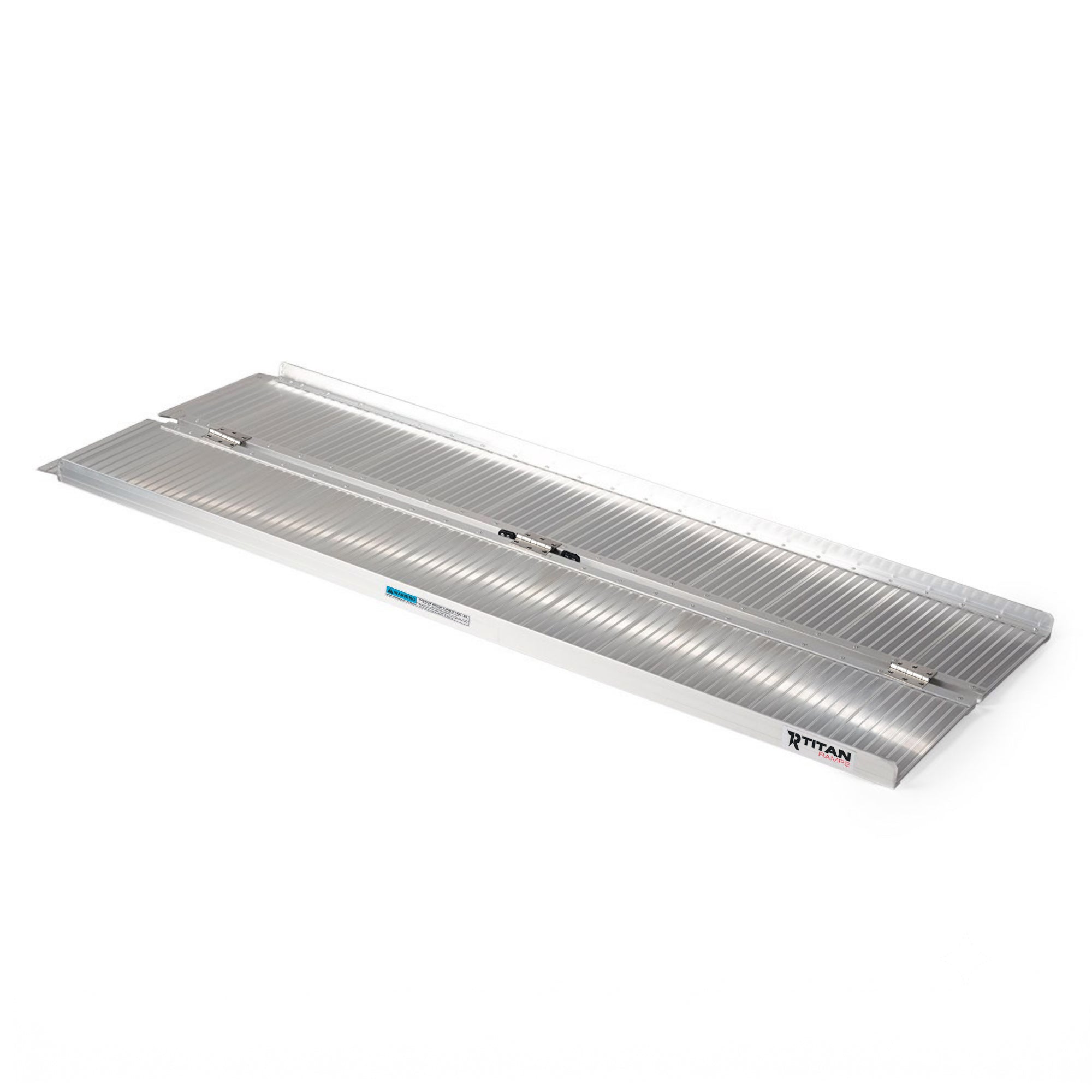 Titan Ramps 6 Foot Single-Fold Aluminum Wheelchair Ramp, 600 Pound Capacity