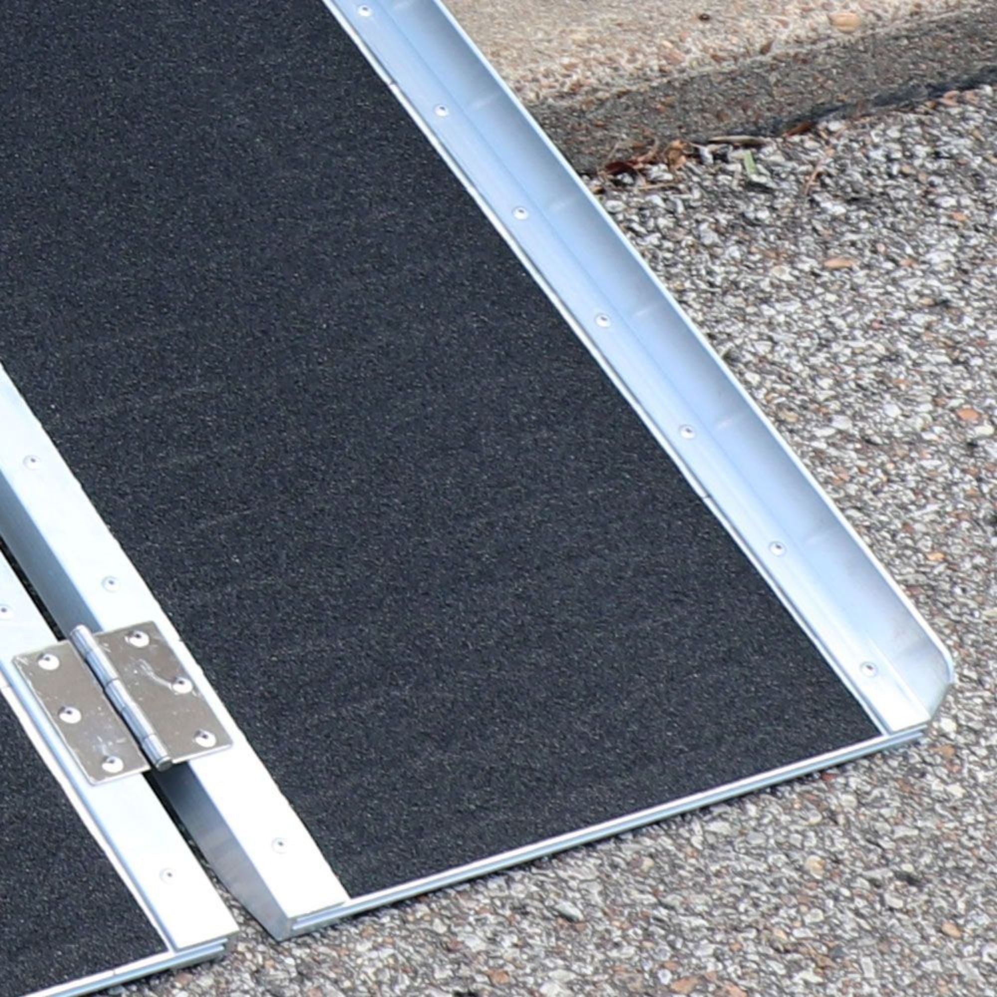 Titan Ramps 5 Foot Multi-Fold Grip Aluminum Wheelchair Ramp, 600 Pound Capacity