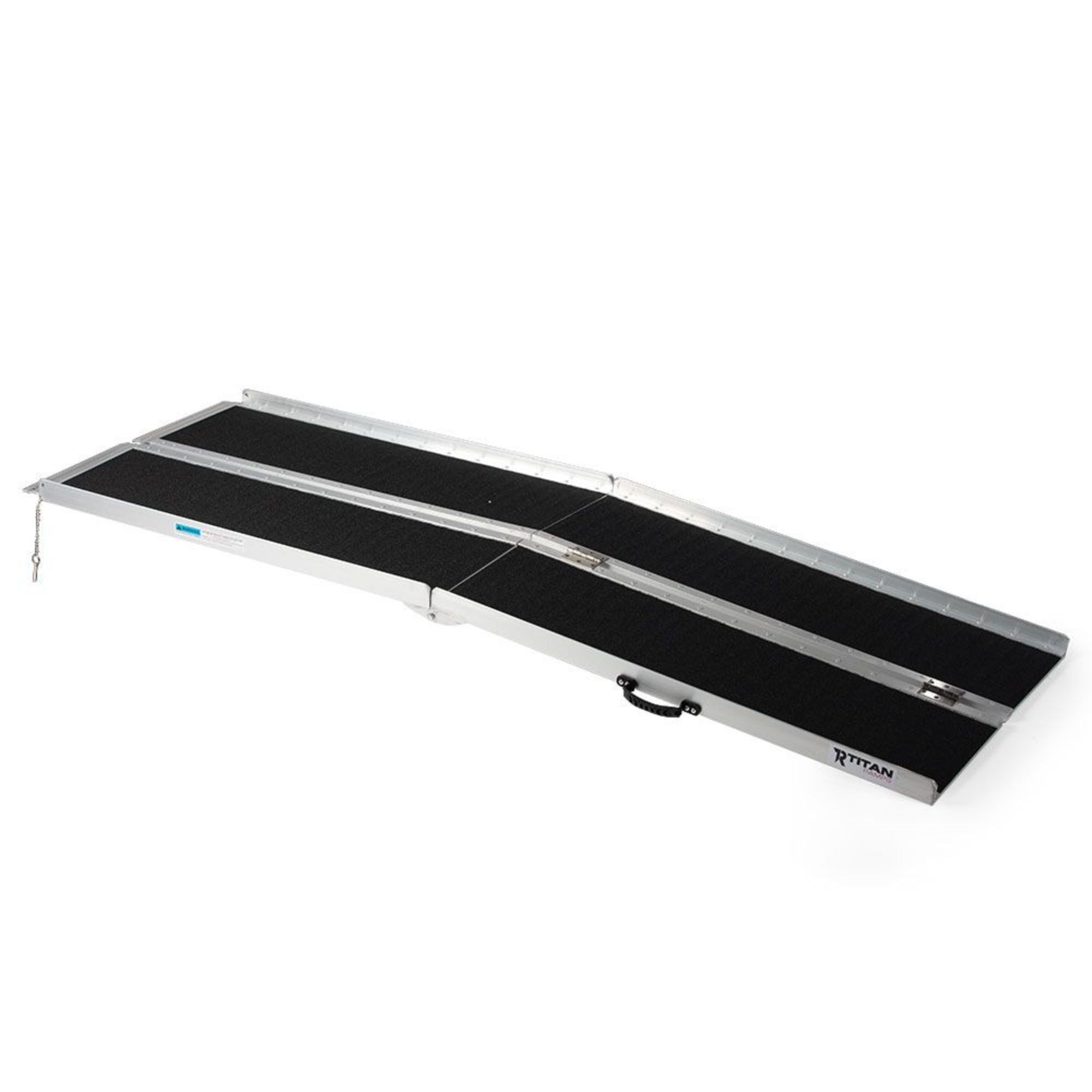 Titan Ramps 7 Foot Multi-Fold Grip Aluminum Wheelchair Ramp, 600 Pound Capacity