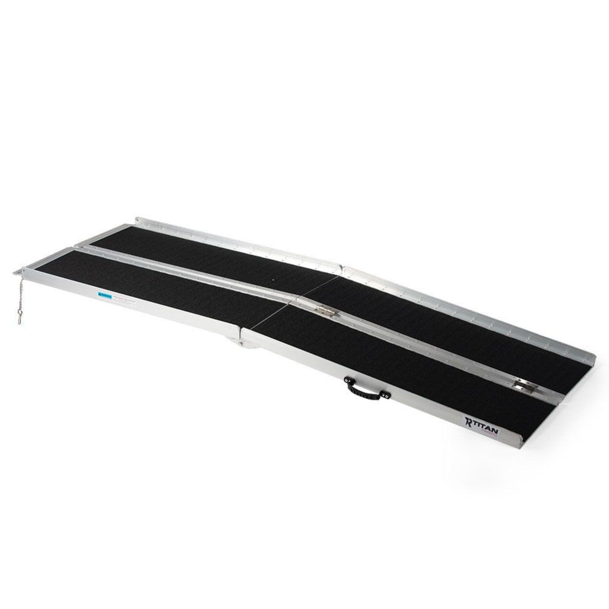 Titan Ramps 7 Foot Multi-Fold Grip Aluminum Wheelchair Ramp, 600 Pound Capacity