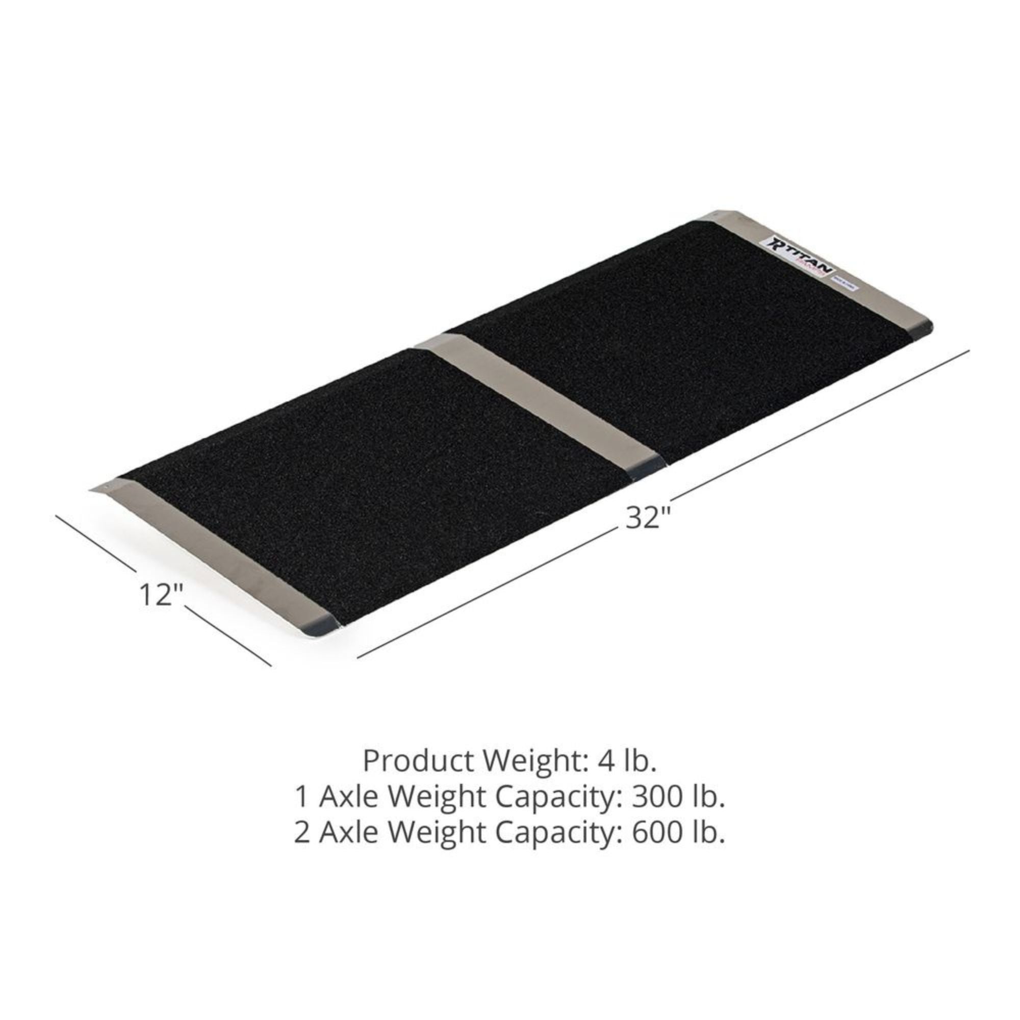 Titan Ramps 12 Inch Aluminum Threshold Ramp for Doorways, or Raised Landings