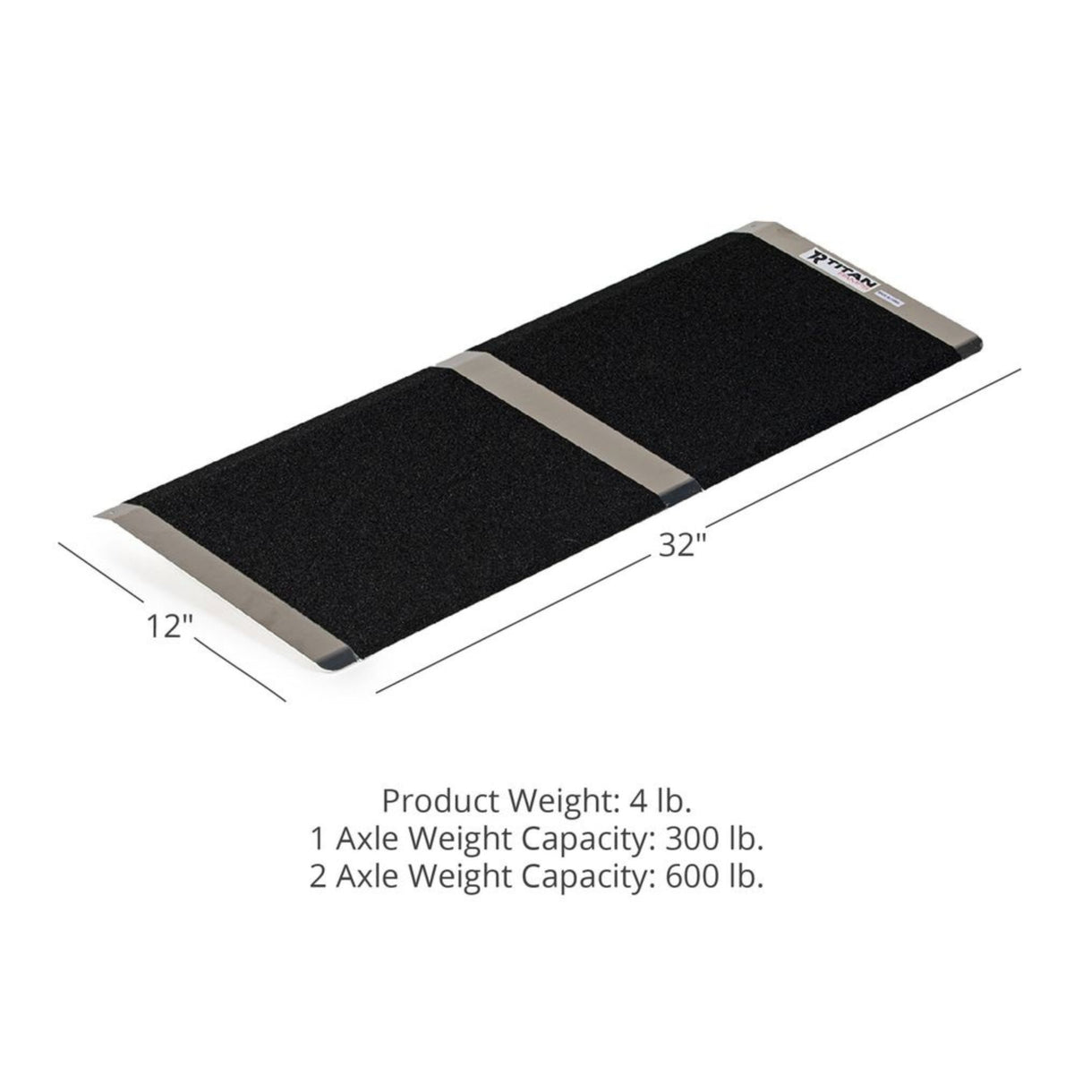Titan Ramps 12 Inch Aluminum Ramp for Doorways, or Raised Landings (Open Box)