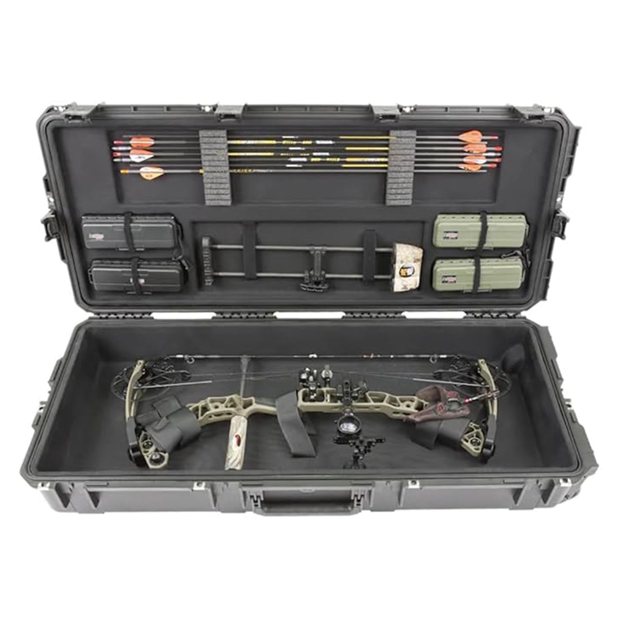 SKB Hard Large Plush Storage Case Archery Bow Parallel Limb iSeries REV2, Black - VMInnovations