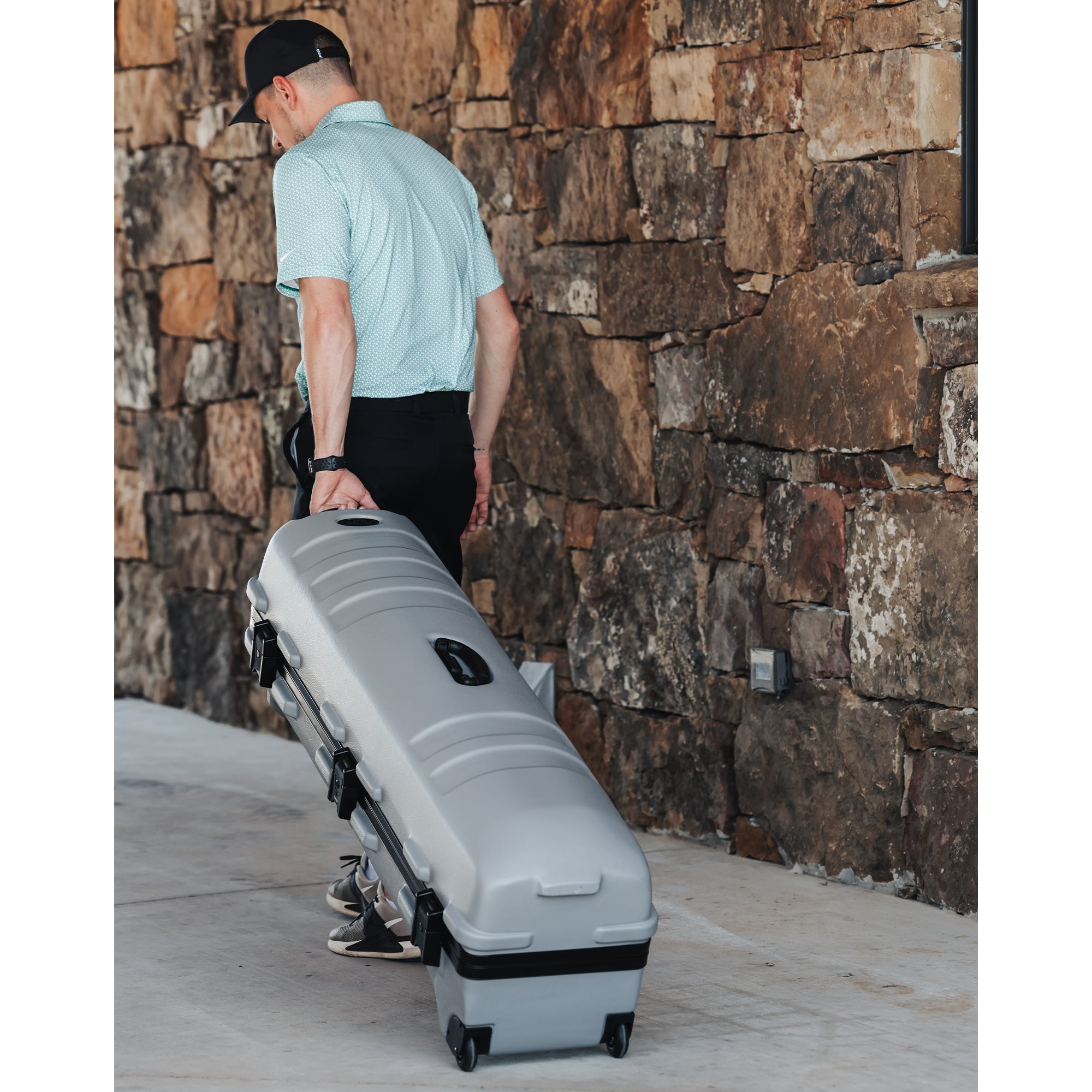 SKB Cases ATA Staff Pro XL Hard Plastic Storage Wheeled Golf Travel Case, Grey - VMInnovations