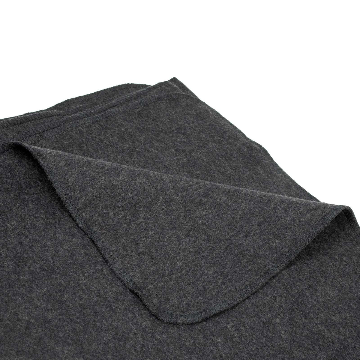 Swiss Link Surplus 64 x 90 Inch Classic Wool Blanket, Charcoal Gray (Open Box)
