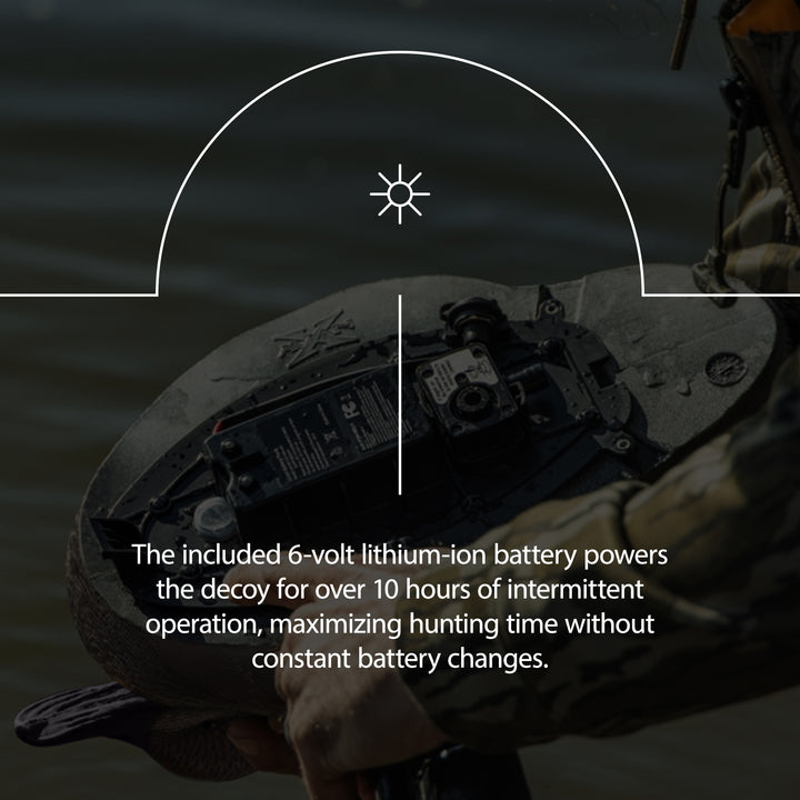 Avian X Power Swimmer Gadwall Drake Motion Duck Decoy with 10+ Hour Battery - VMInnovations