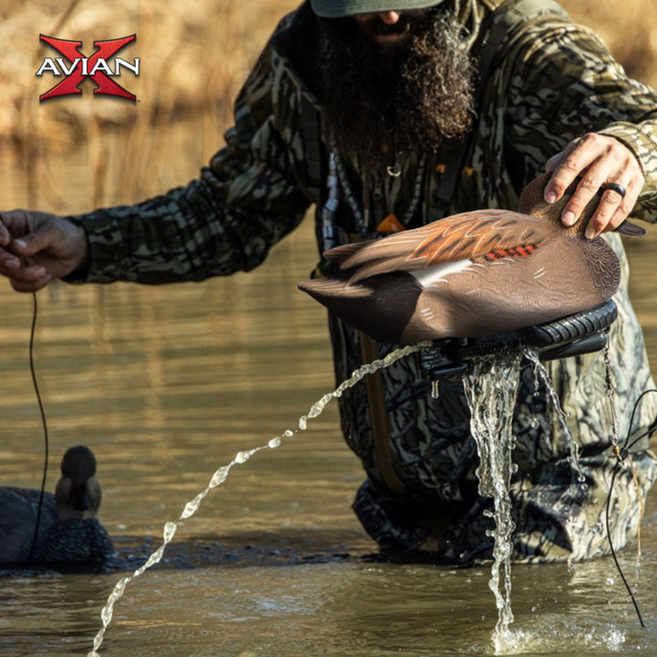 Avian X Power Swimmer Gadwall Drake Motion Duck Decoy with 10+ Hour Battery - VMInnovations