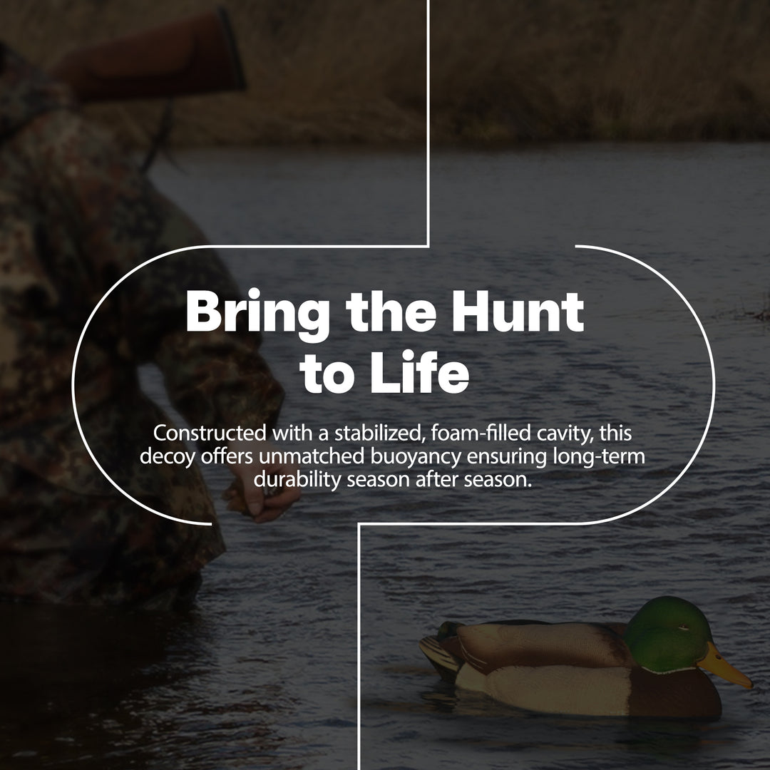 Avian X Power Swimmer Mallard Drake Motion Duck Decoy with 10+ Hour Battery - VMInnovations