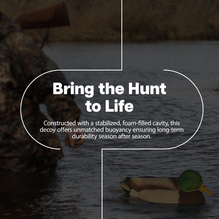 Avian X Power Swimmer Mallard Drake Motion Duck Decoy with 10+ Hour Battery - VMInnovations