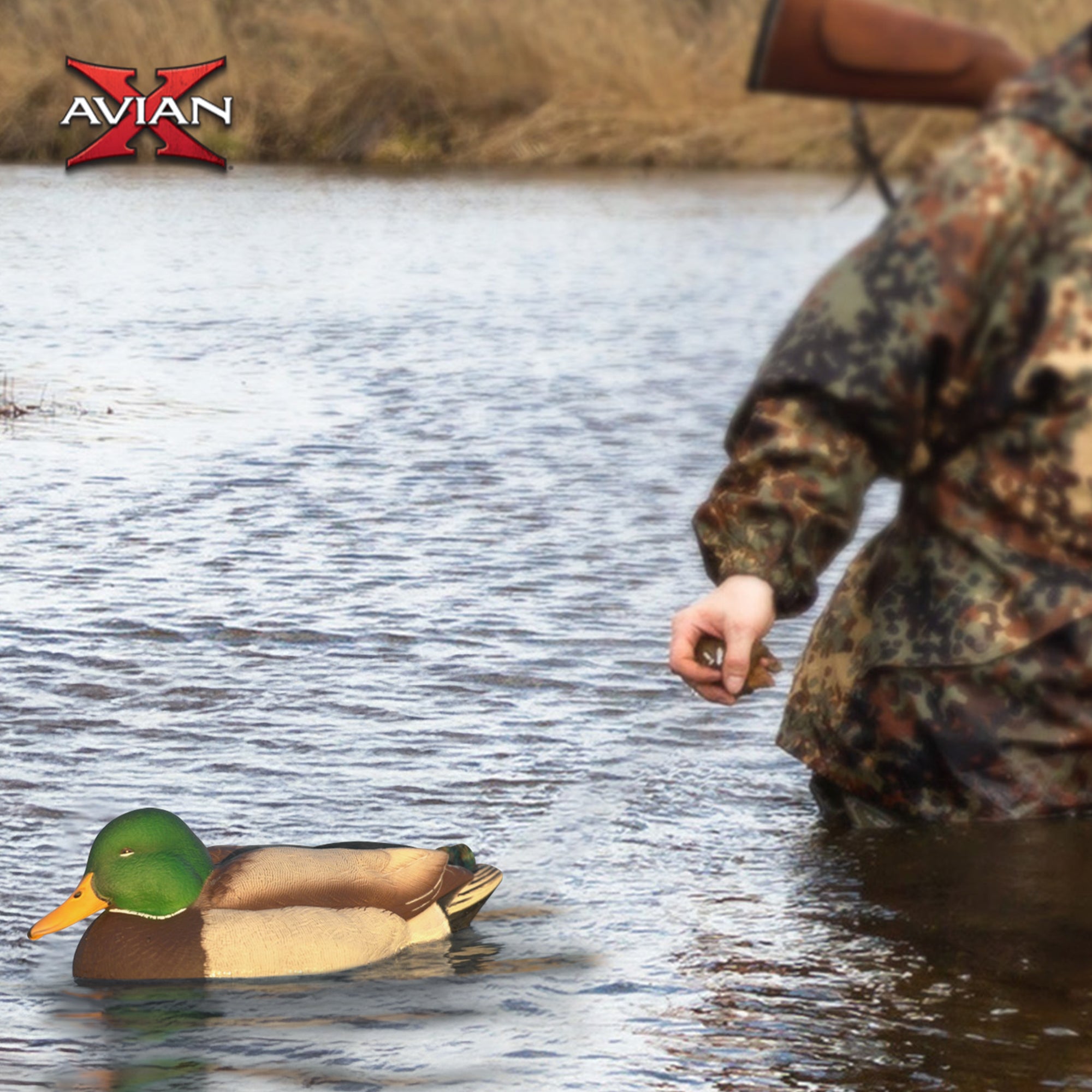 Avian X Power Swimmer Mallard Drake Motion Duck Decoy w/ 10+ Hour Battery (Used)