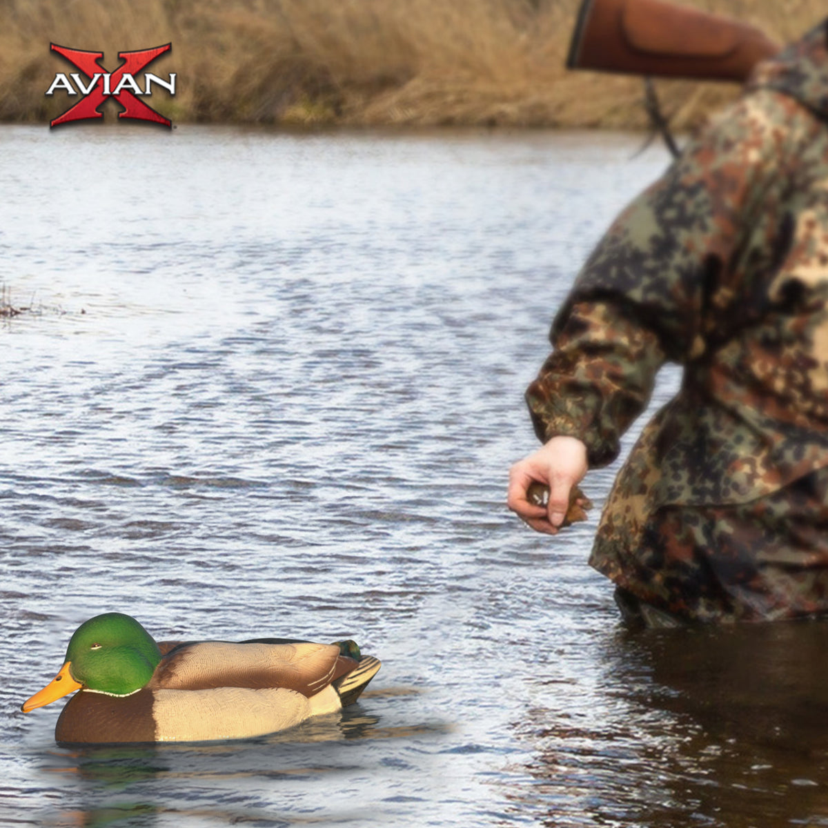 Avian X Power Swimmer Mallard Drake Motion Duck Decoy w/ Battery (Open Box) - VMInnovations