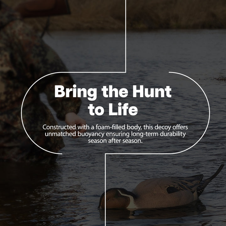 Avian-X Power Shaker Pintail Motion Duck Decoy Floating Surface Feeder, Brown - VMInnovations