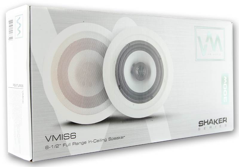 2) VM AUDIO 6.5" 350 Watt 2 Way In Ceiling/Wall Surround Home Speakers(Open Box)