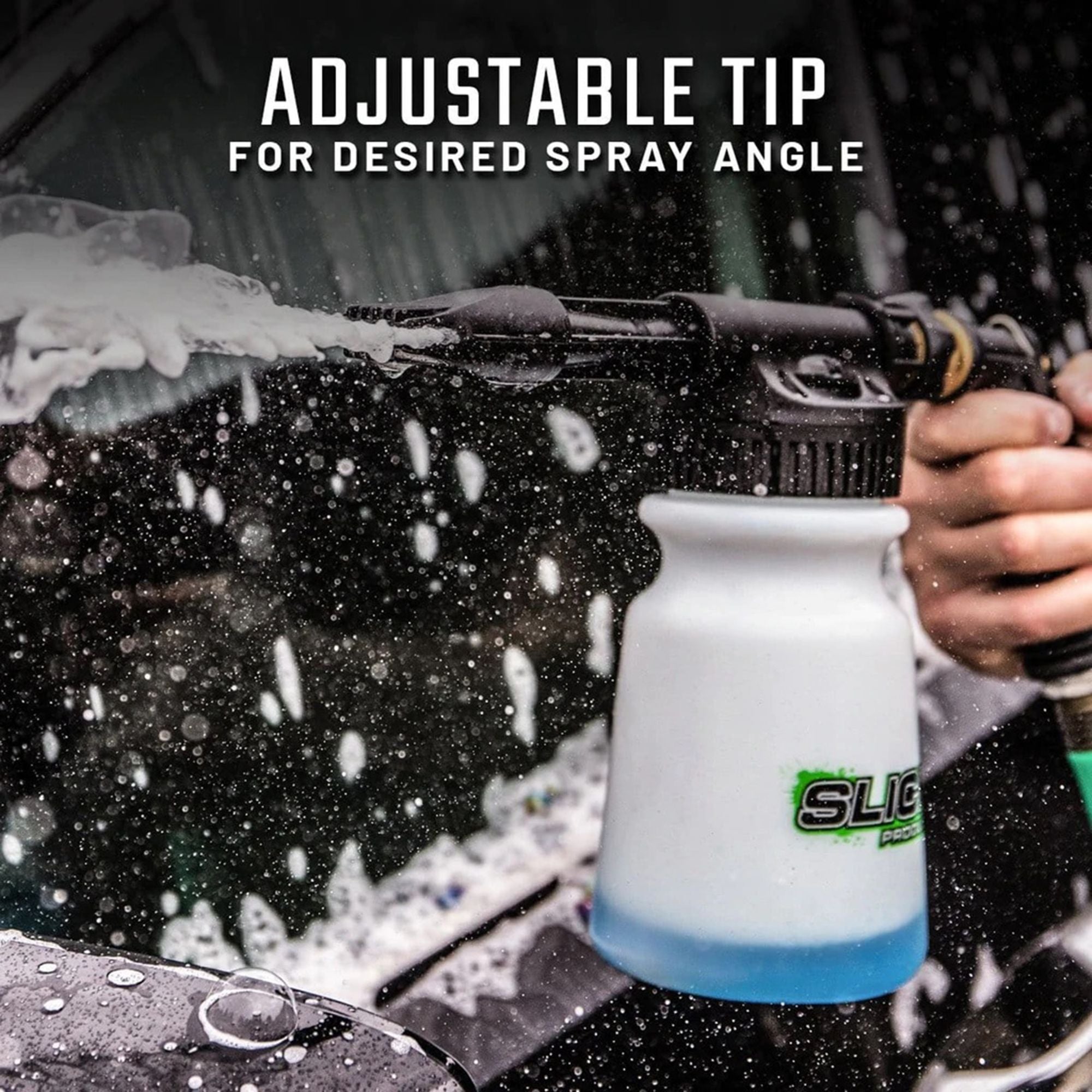 Slick Products 64 Ounce Wash & Wax Foam Sprayer Gun Concentrated Cleaner Bundle - VMInnovations