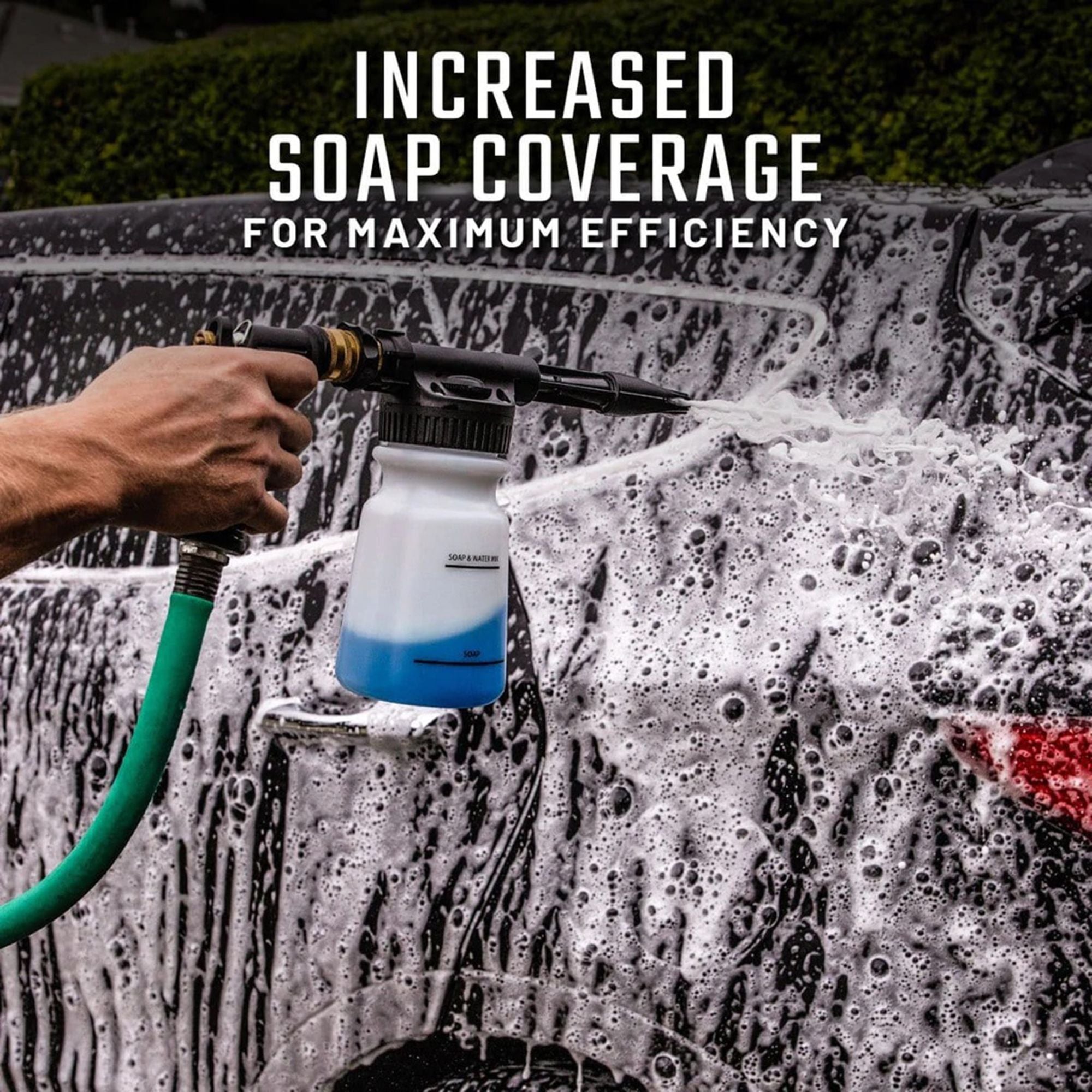 Slick Products 64 Ounce Wash & Wax Foam Sprayer Gun Concentrated Cleaner Bundle - VMInnovations