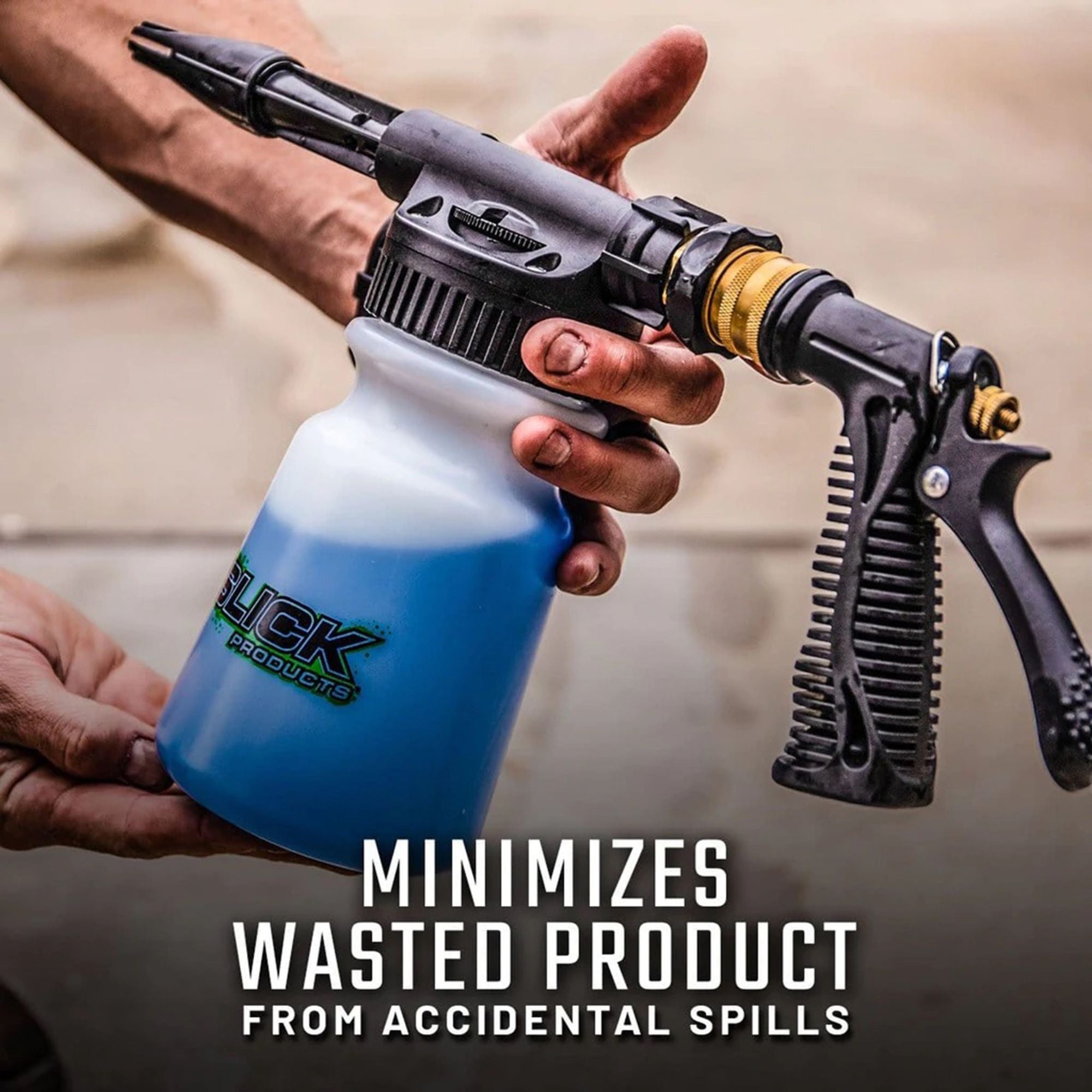 Slick Products 64 Ounce Wash & Wax Foam Sprayer Gun Concentrated Cleaner Bundle - VMInnovations