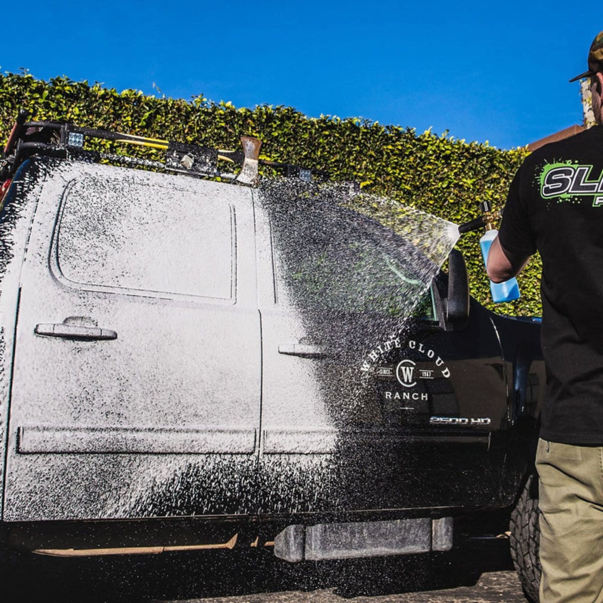 Slick Products 64 Oz Wax & Wash Foam Sprayer Cannon Concentrated Cleaner Bundle - VMInnovations