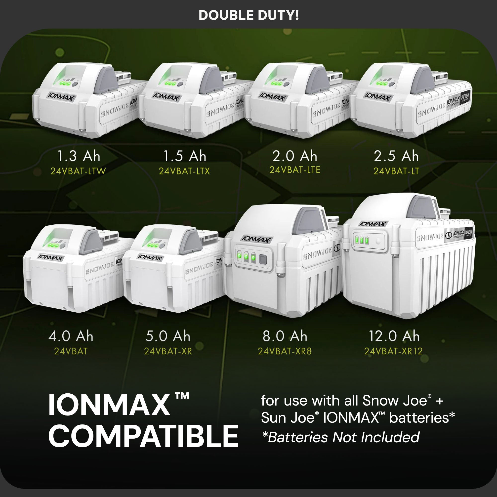 Snow Joe 24V IONMAX Dual Port Quick Charge Docking Station Charger (Used)