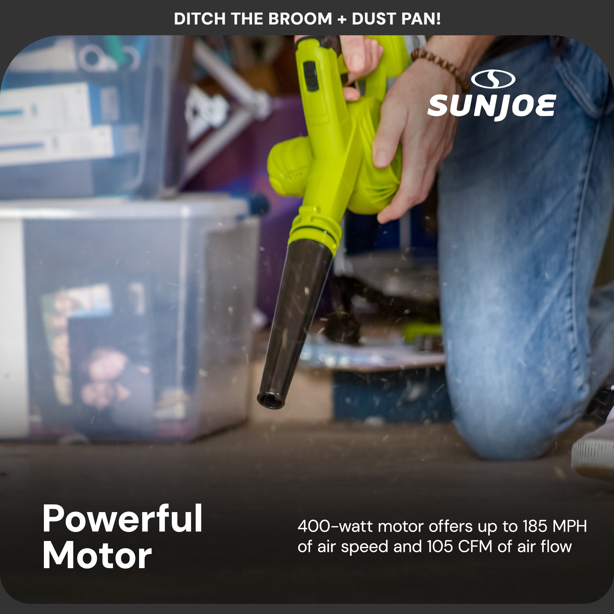 Sun Joe 24V IONMAX Work Shop Blower and Vacuum Battery Charger (Open Box)