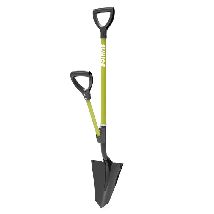 Sun Joe 9“ Digging Shovel, Assist Handle, Shovelution, Black/Green, SJ-SHLV07 - VMInnovations