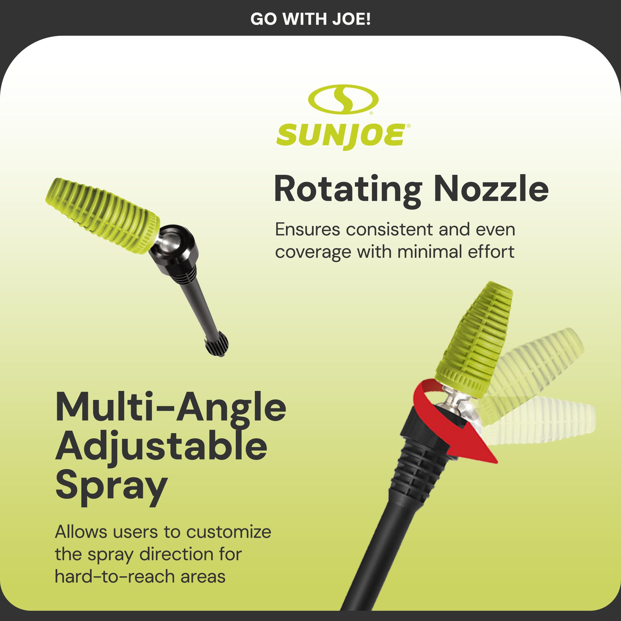 Sun Joe Multi-Angle Rotary Spray Wand for SPX Series Pressure Washers,(Open Box) - VMInnovations