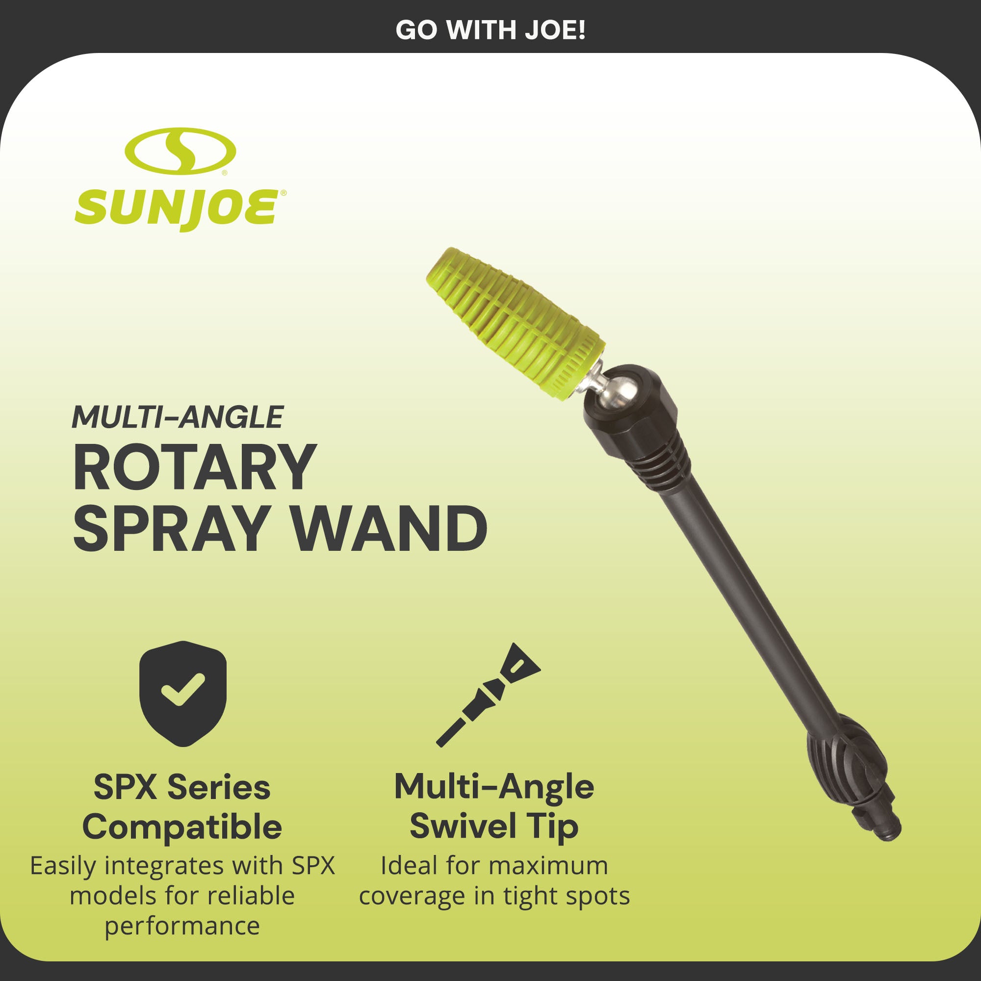 Sun Joe Multi-Angle Rotary Spray Wand for SPX Series Pressure Washers,(Open Box) - VMInnovations