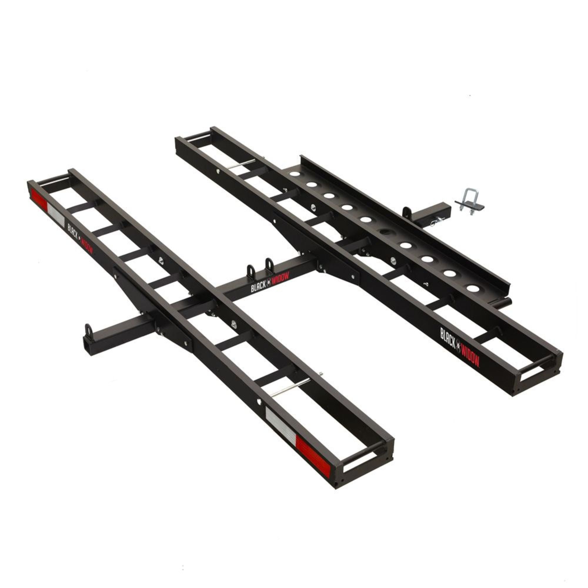 Black Widow Pro Double Dirt Bike Carrier with Ramp for 2" Hitch, 600lb Cap(Used) - VMInnovations