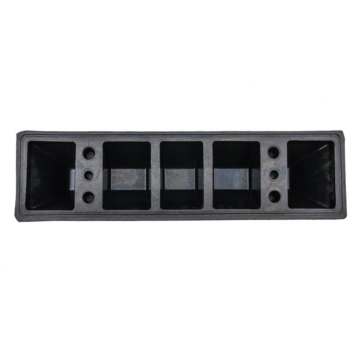 Guardian Parking Stop, 2Ft Rubber Curb with Mounting Holes, Black/Yellow, 4 Pack