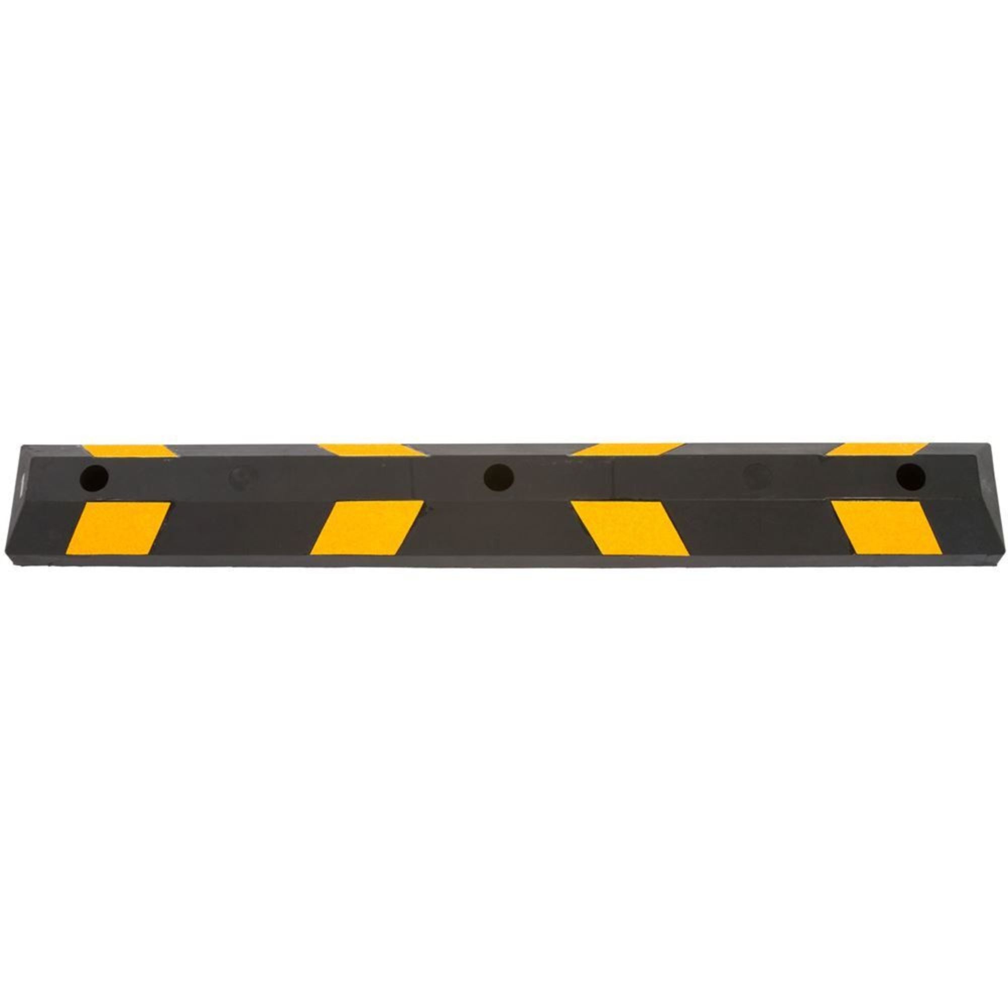 Guardian Parking Stop 4'Long Rubber Curb w/Mounting Holes Black/Yellow(Open Box)