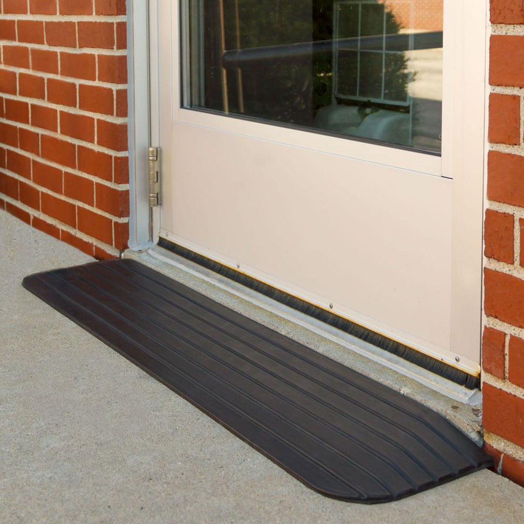 Silver Spring Rubber Threshold Ramp for Wheelchairs, Scooters & More, 1" Rise