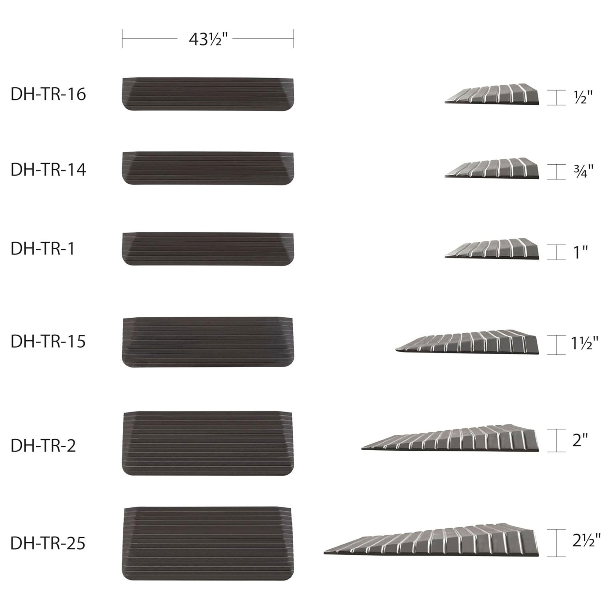 Silver Spring Rubber Threshold Ramp for Wheelchairs, Scooters & More (Used) - VMInnovations