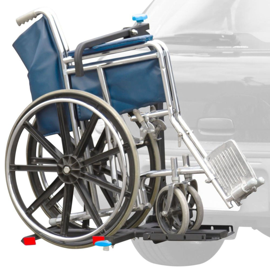 Silver Spring Foldable Manual Wheelchair Carrier Platform with Hitch Ball Mount