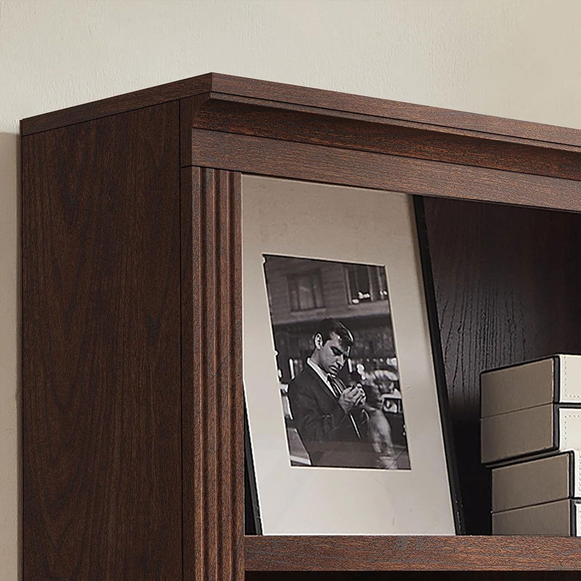 VAUXHILL & CO. Halston Bookcase Adjustable Open Unit, Cherry (For Parts)