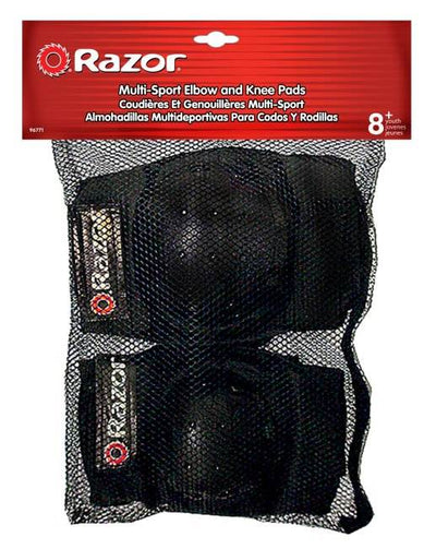 Razor A Kick Scooter Boys/Girls (Blue) with Child Helmet, Elbow & Knee Pads