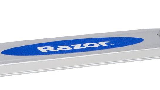 Razor A Kick Scooter Boys/Girls (Blue) & Child Helmet (Glossy Black)