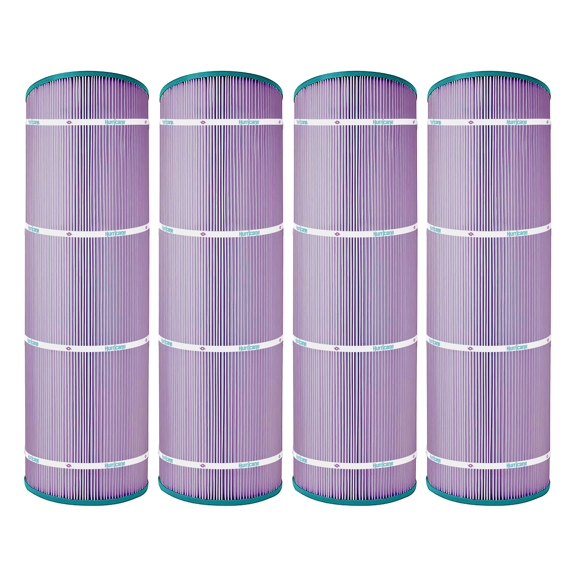 Hurricane 4 Pack HF8417-01P Platinum Purple Pool Filter Cartridge Replacement - VMInnovations