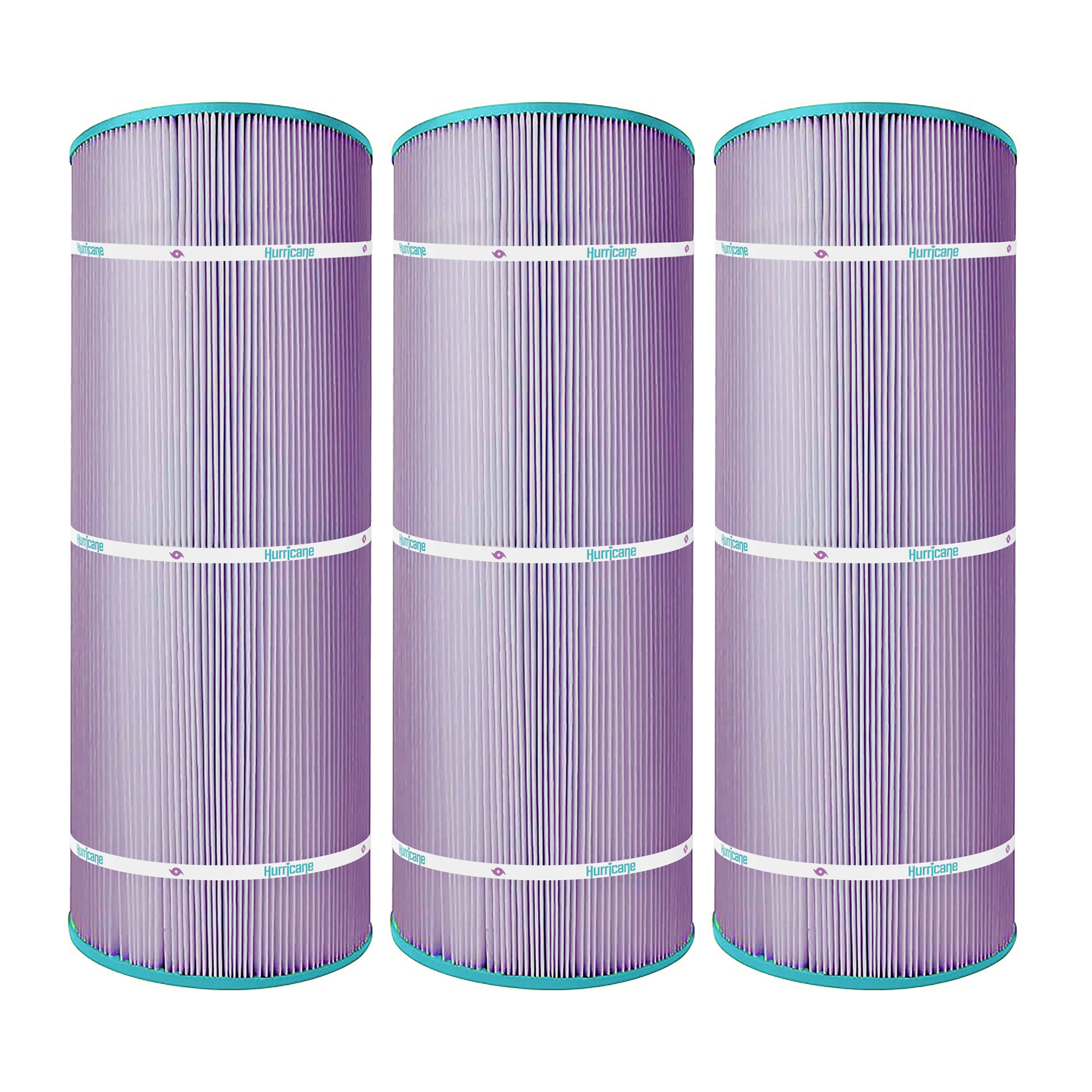 Hurricane 3 Pack HF8410-01P Platinum Purple Pool Filter Cartridge Replacement