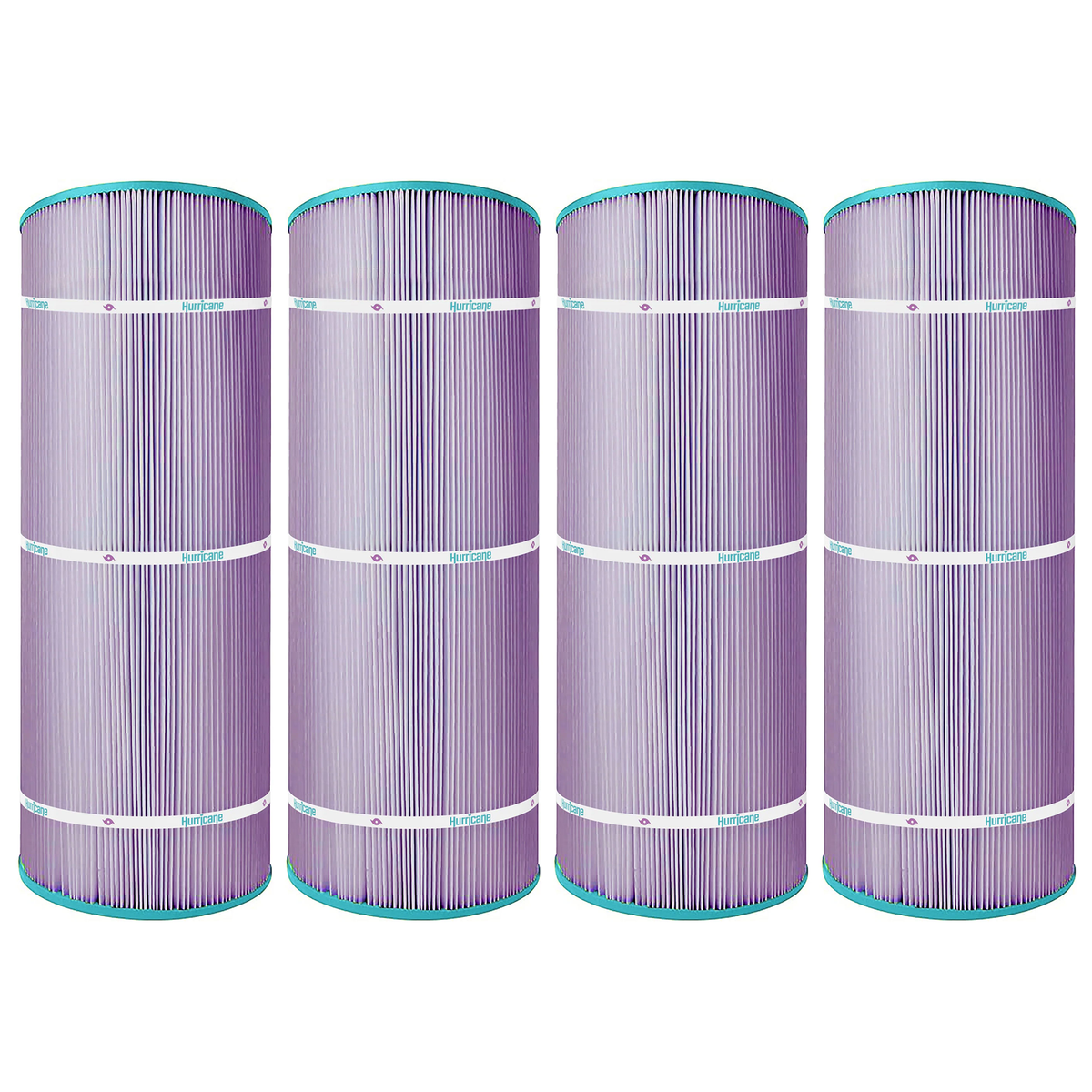 Hurricane 4 Pack HF8410-01P Platinum Purple Pool Filter Cartridge Replacement