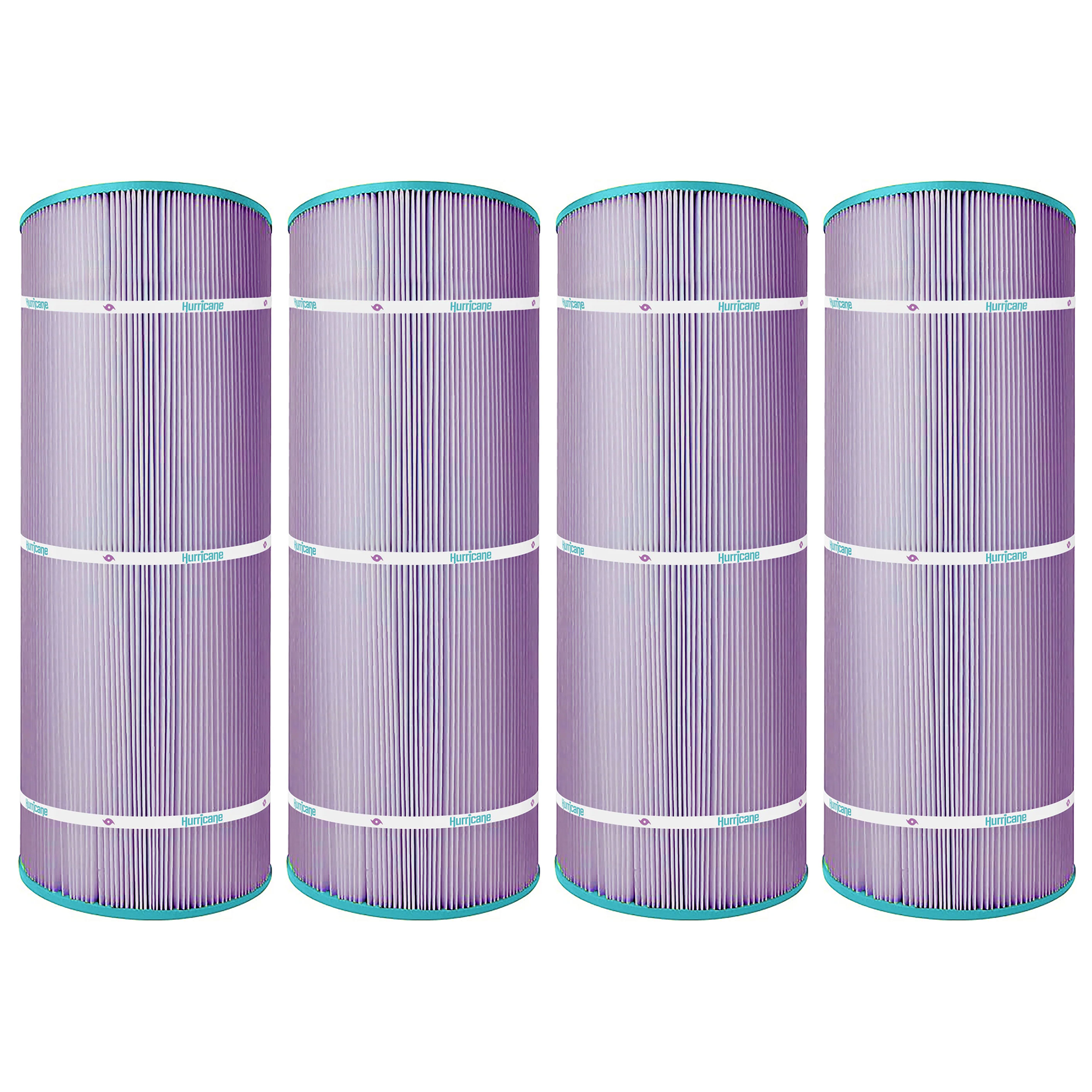 Hurricane 4 Pack HF8410-01P Platinum Purple Pool Filter Cartridge Replacement