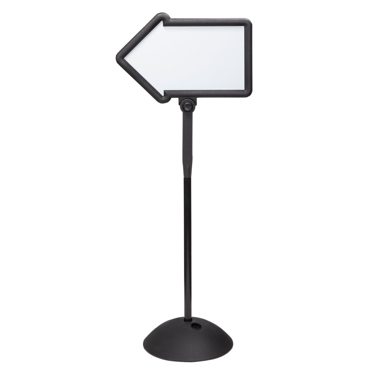 Safco Products Write Way Directional Sign Dual Sided Dry Erase Board, Black