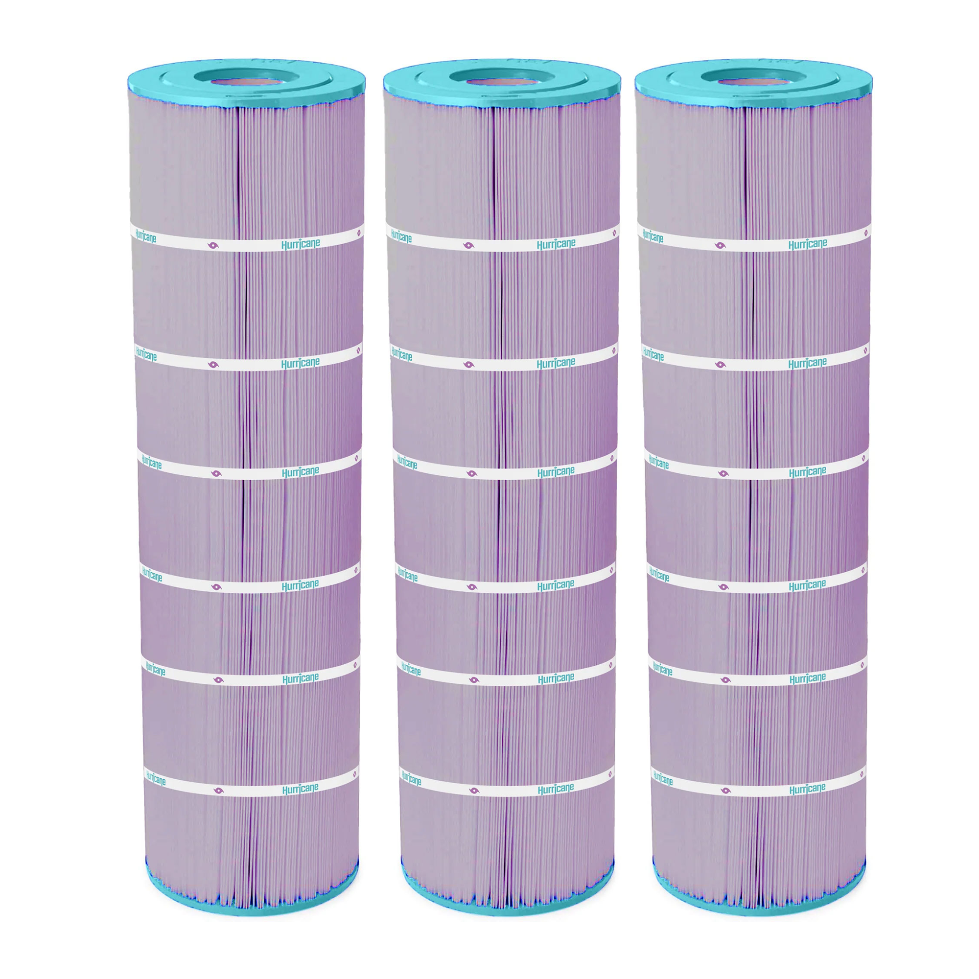 Hurricane 3 Pack HF8418-01P Platinum Purple Spa Filter Cartridge Replacement