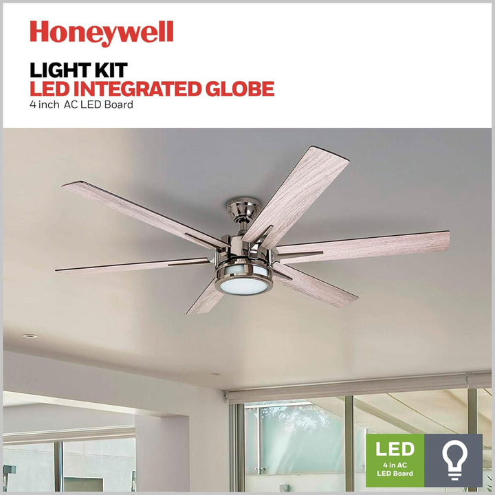 Honeywell Kaliza Ceiling Fan with Quiet Motor and Remote Control, 56", Gun Metal - VMInnovations