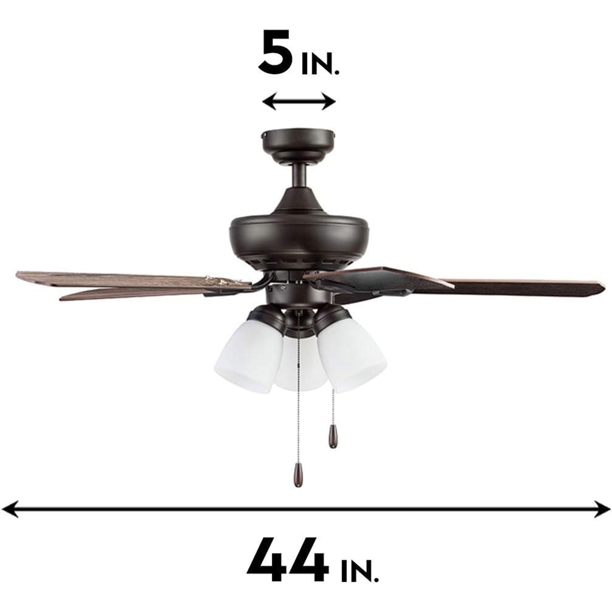 Portage Bay Miller Park Ceiling Fan w/ 5 Reversible Blades & Motor 44"(Open Box)