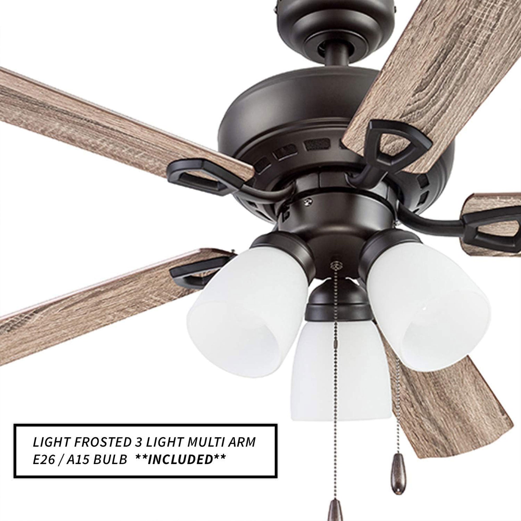 Portage Bay Miller Park Ceiling Fan w/ 5 Reversible Blades & Motor 44"(Open Box)